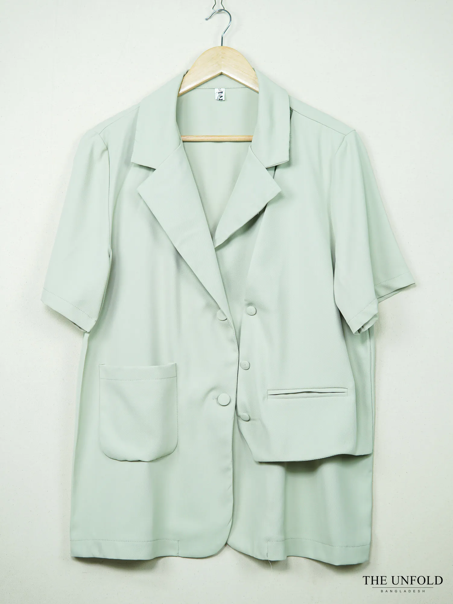 Mint Green Short-Sleeve Blazer