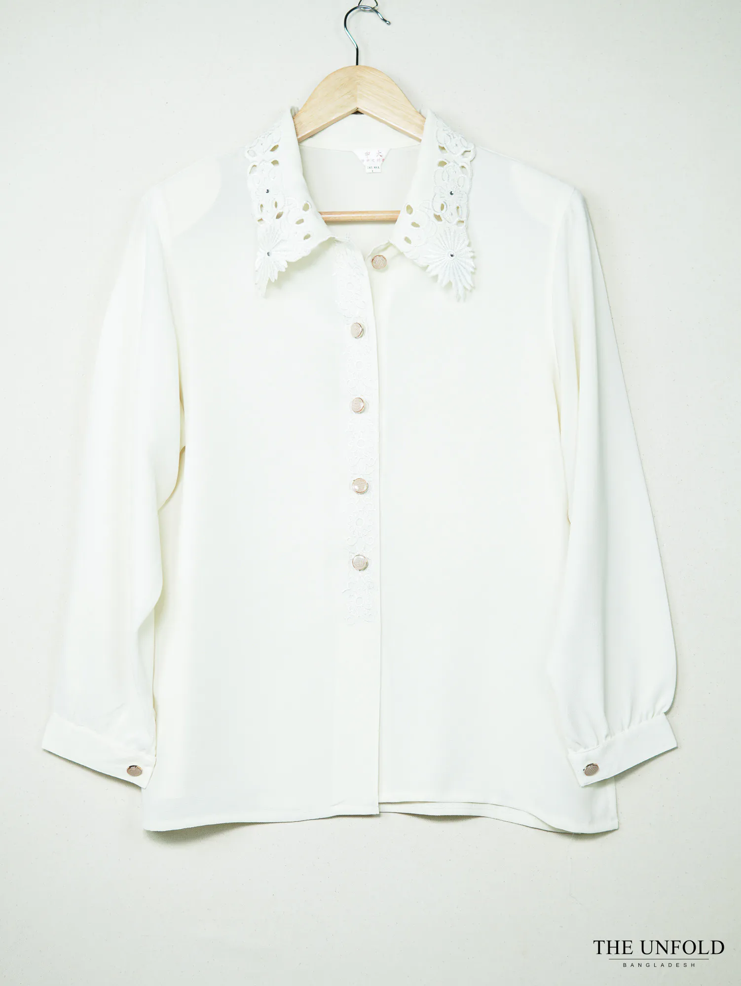 The Unfold Embroidered Scalloped Edge Shirt