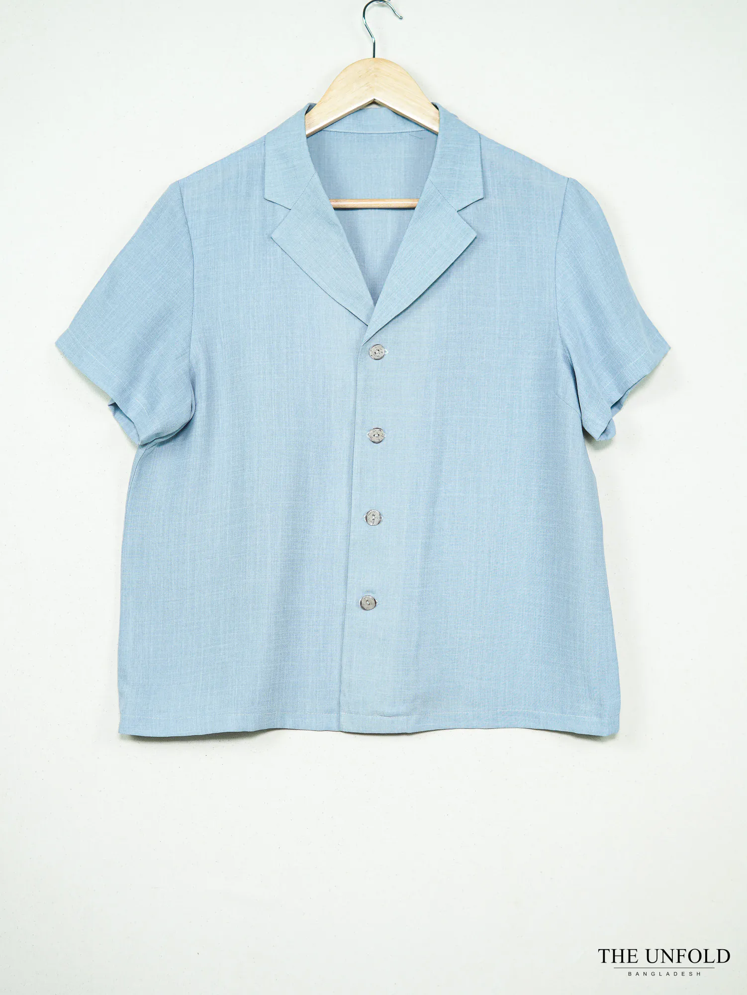 Women's Light Blue Camp Shirt