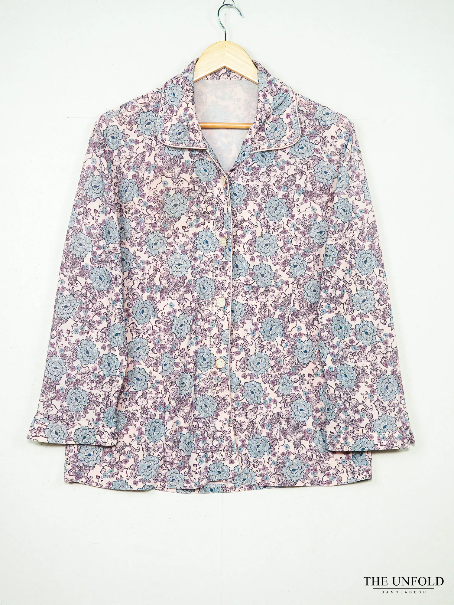 Women's Pink Multi Floral Button-Front Shirt