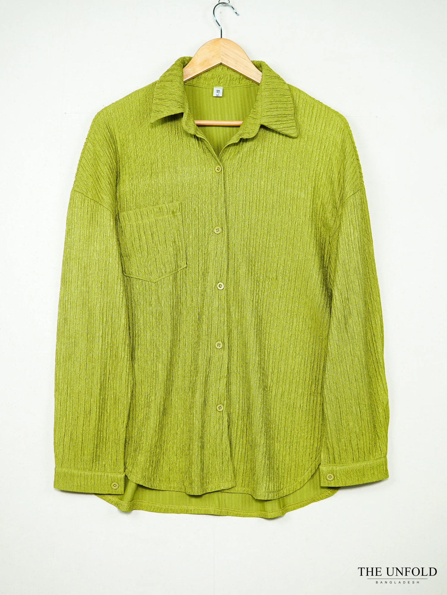 Women's Lime Green Oversized Shirt